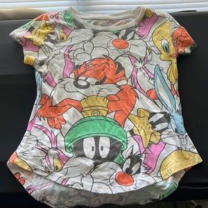 Girls Looney Tunes Graphic Shirt, size 7/8, short sleeve